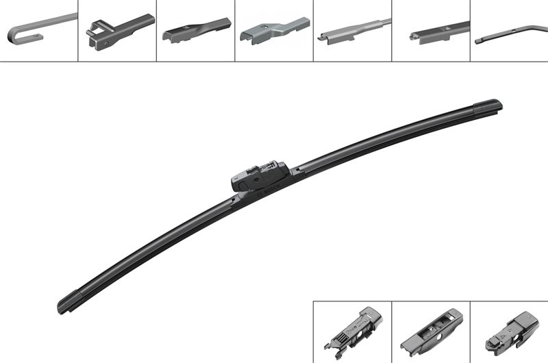 BOSCH 3397015581 On Cam Tekli Silecek - Aeroeco -[550 Mm] Eko Silecek Universal 4 Aparatli Ae55